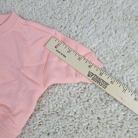 Unisex Organic Cotton Peach Crewneck Sweatshirt Newborn Lot of 2 - Picture 5 of 12